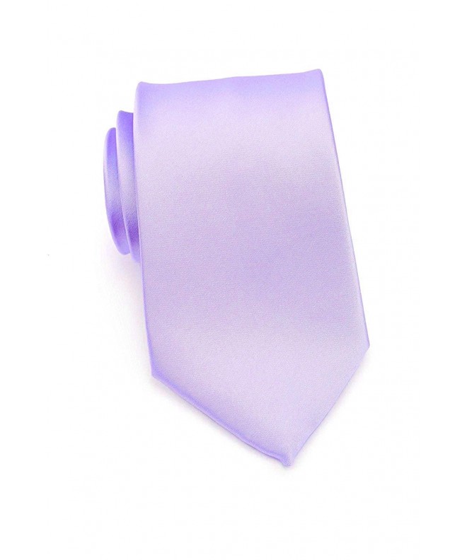 FoMann Skinny Solid Necktie Lavender