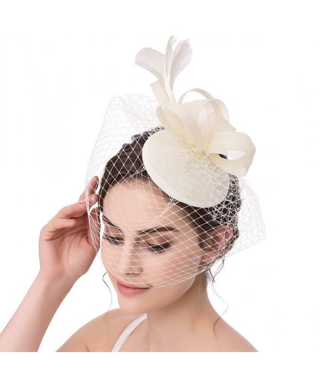 ABaowedding Fascinator Feather Wedding Headwear