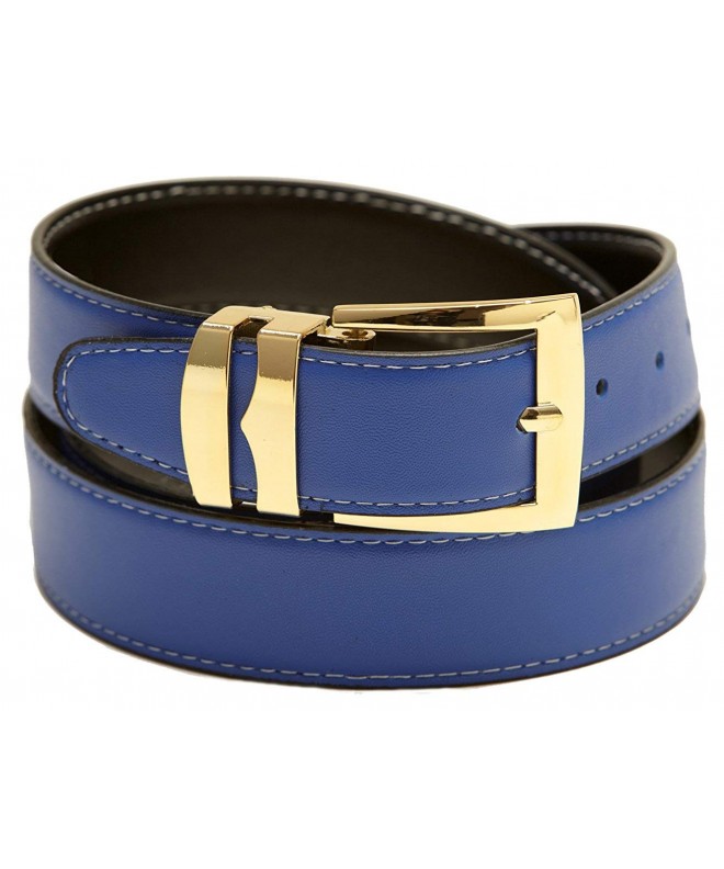 Reversible ROYAL Stitching Gold Tone Buckle