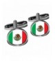 Mexico Mexican Flag Round Cufflink