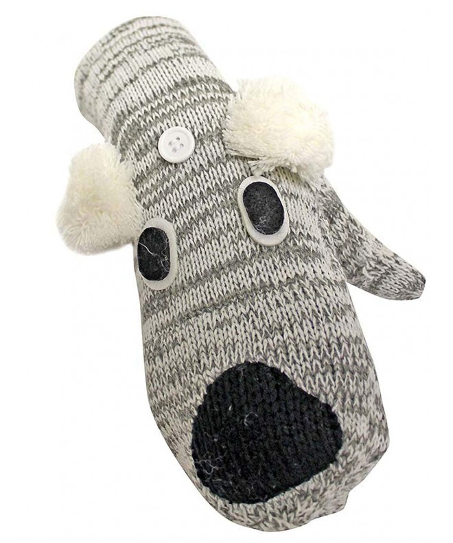 Koala Bear White Mitten Gloves