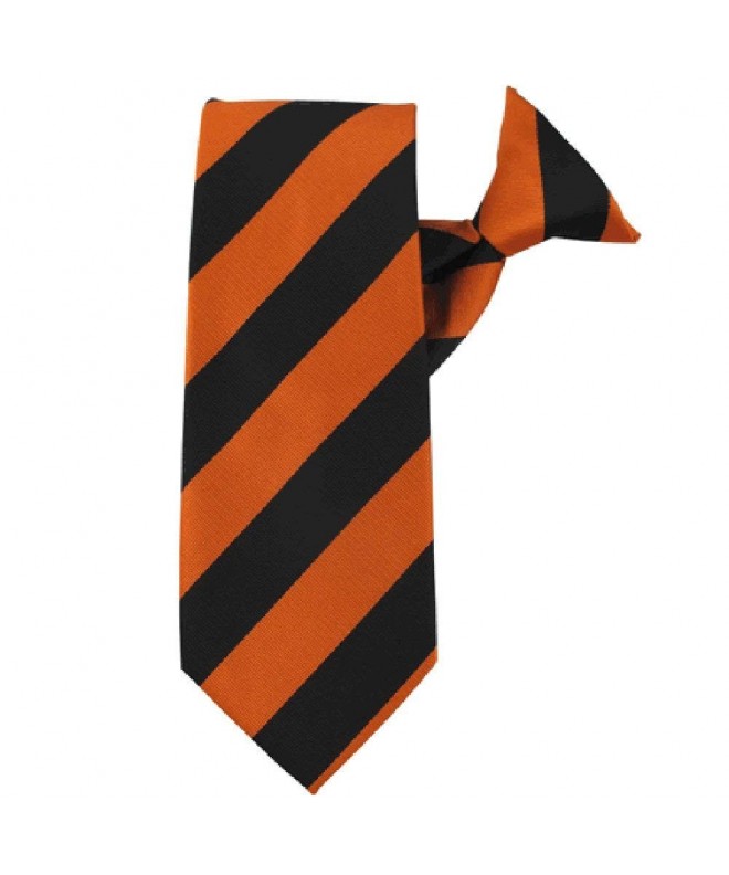 Orange Black Stripe Polyester Clip