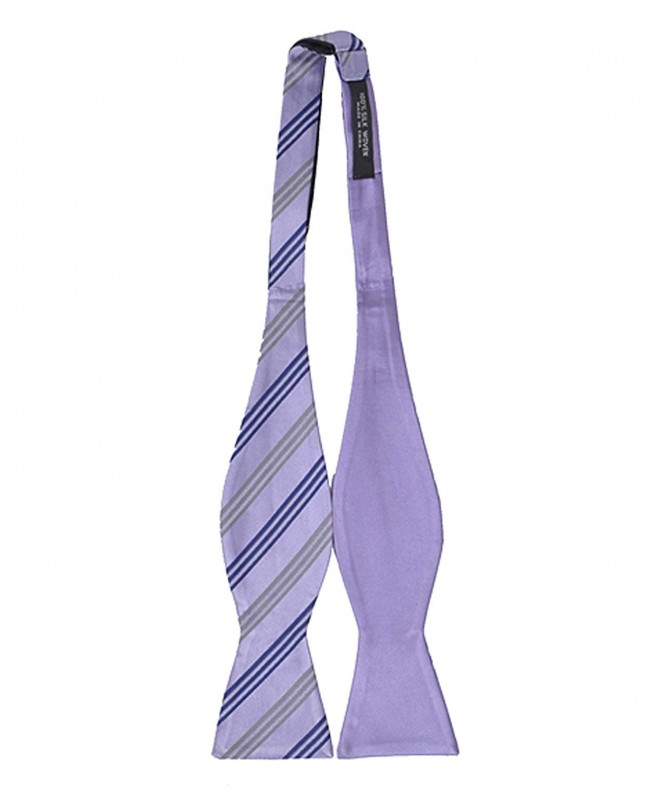 Woven Striped Reversible Self Tie Lavender