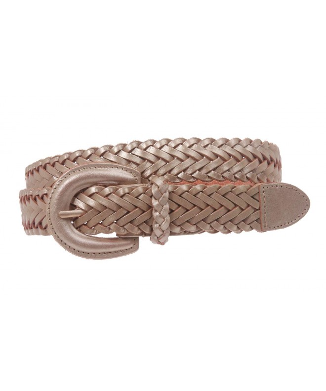 Womens Braided Woven Leather Belt