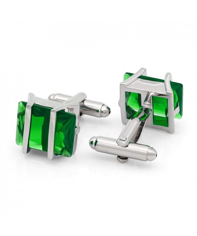 Kemstone Zirconia Crystal Cufflinks Jewelry