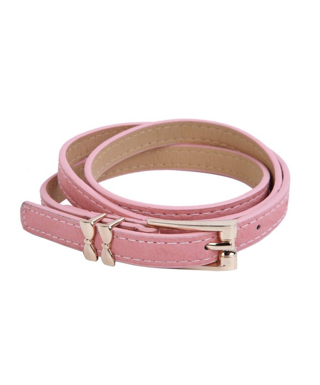 Womens Leather Double Buckle Fashion