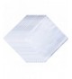 COCOUSM Solid White Cotton Handkerchiefs