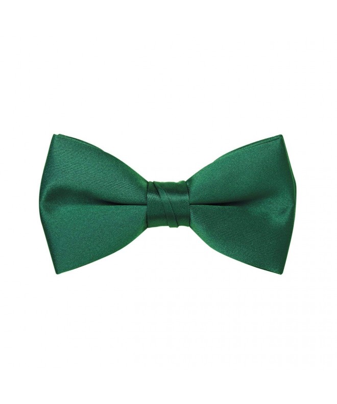 Satin Bow Tie Mens Emerald