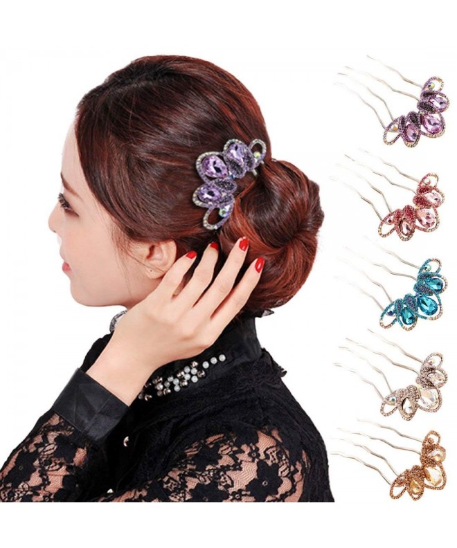 Voberry Hairpin Summer Crystal Accessories