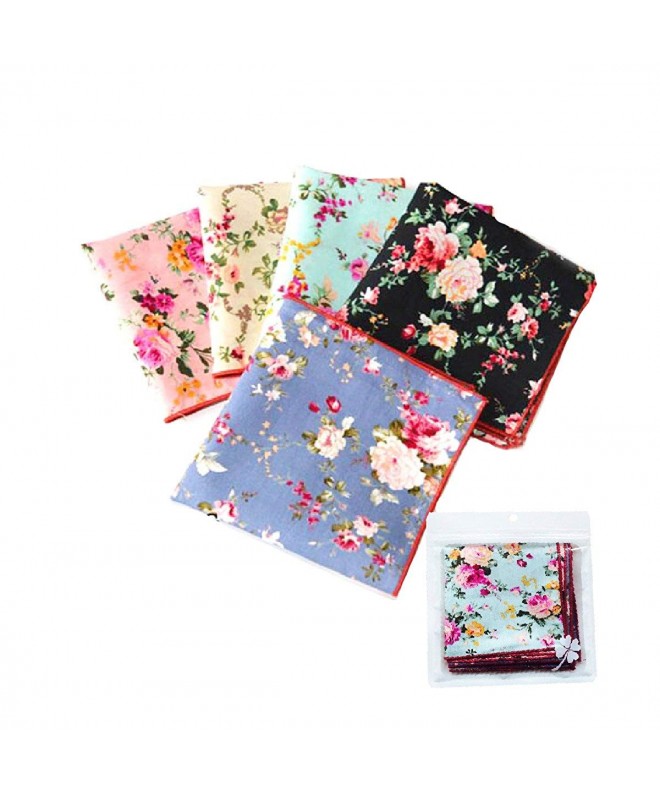 Set Pack Floral Cotton Pocket Hankies