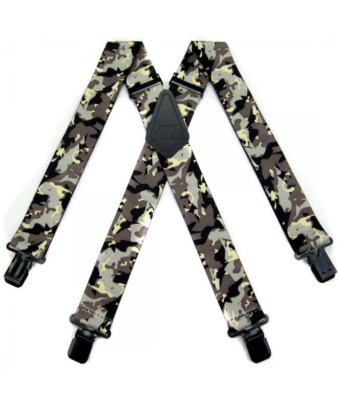 Gray Silver Ivory Strong Suspenders