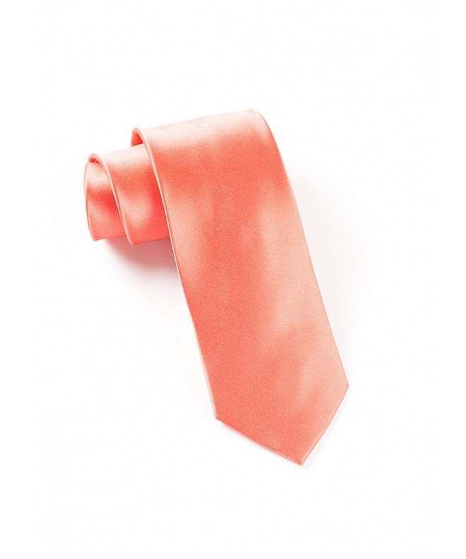 100 Woven Coral Solid Satin