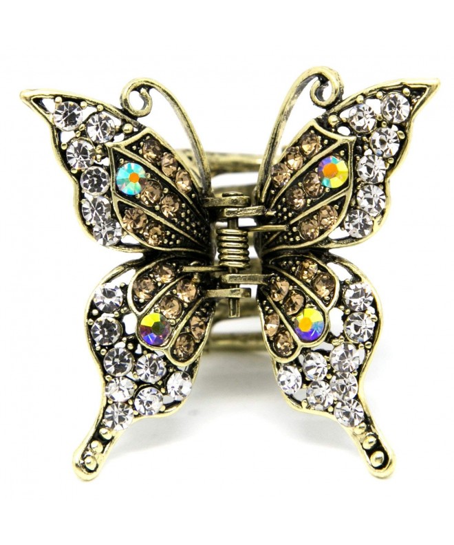 Beautyxyz Vintage Rhinestones Crystal Butterfly