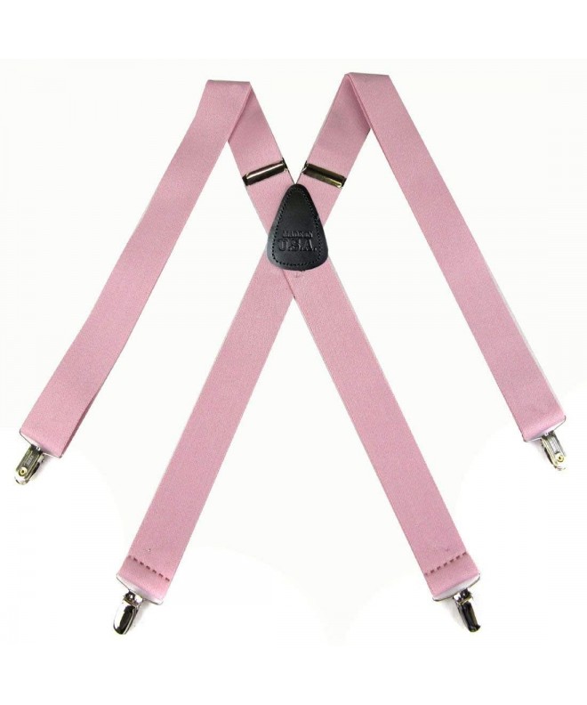Light Pink Made Suspenders Perfect Necktie