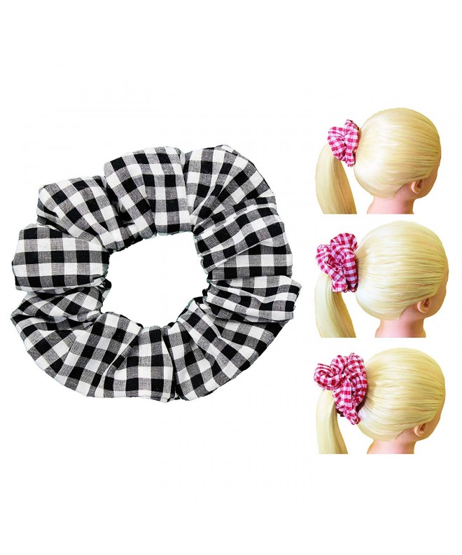 Scrunchies Gingham Ponytail Scrunchie King Made