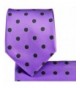 Purple Black Necktie Pocket Square