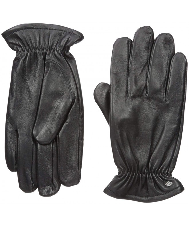 Leather Gloves Melange Fleece Lining