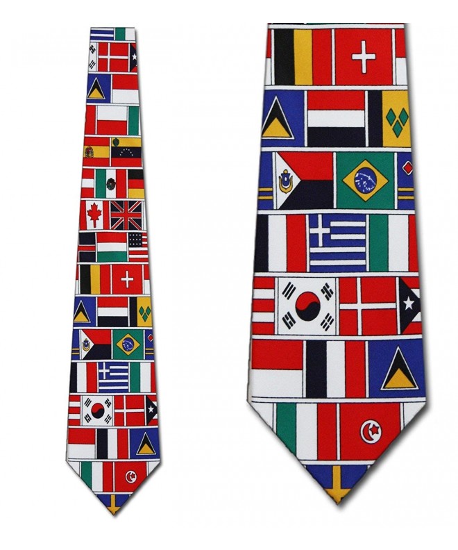 Tieguys 501050 World FLAGS Neckties