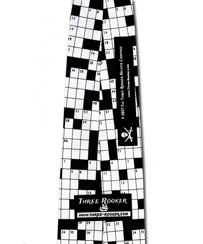 Mens Crosswords Tie Ties Black