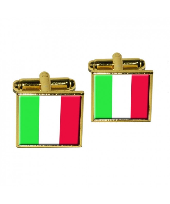 Italy Italian Flag Square Cufflink
