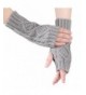 KUKOME Winter Fingerless Gloves Knitted