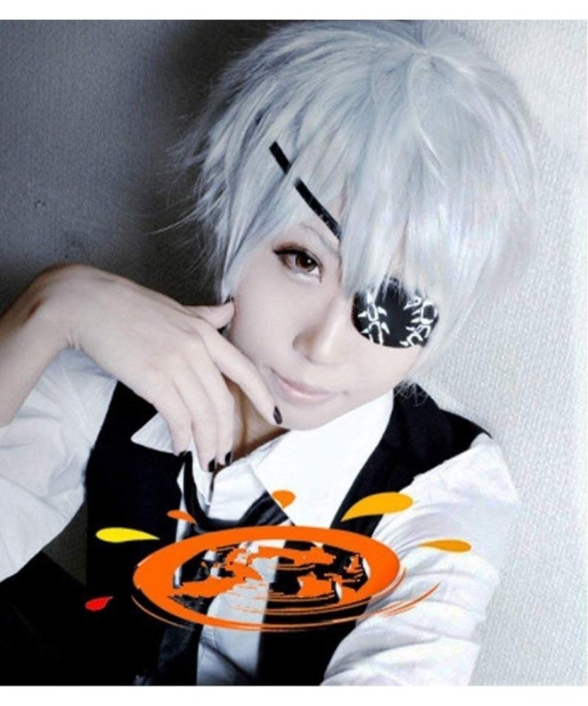 Anogol Silver Cosplay Layered Straight