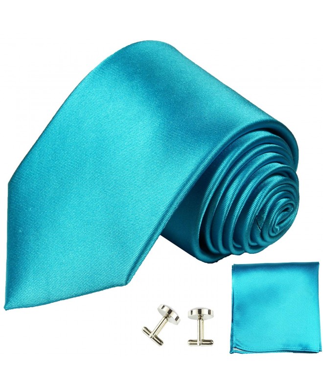 Solid Turquoise Silk Paul Malone