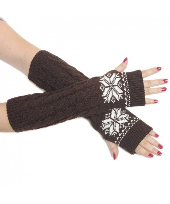 Yacun Knitted Stretchy Fingerless Gloves