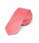 TieMart Coral Skinny Solid Necktie