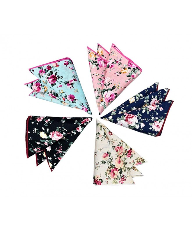 Cotton Floral Handkerchief Pocket Square
