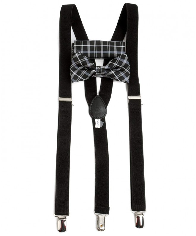 Black Plaid Suspenders Umo Lorenzo