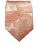 Paul Malone Paisley Necktie Coral