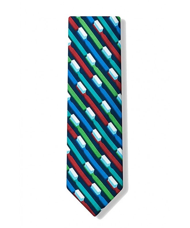 Microfiber Dentist Toothbrush Necktie Neckwear