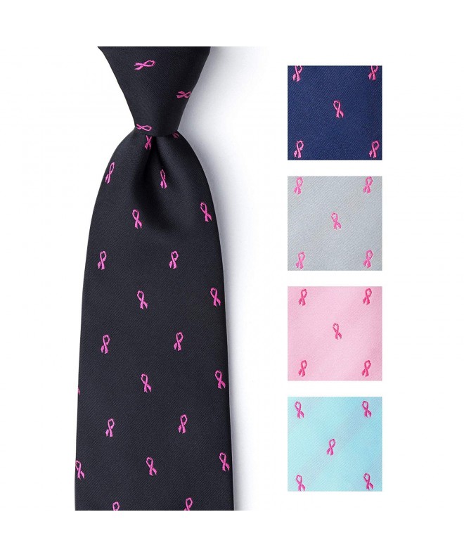 Ribbon Awareness Handmade Microfiber Necktie