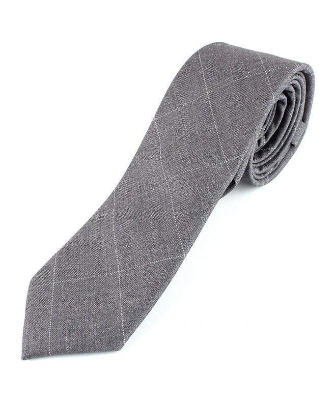 Cotton Skinny Necktie Colorful Pattern