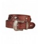 Womens Faded Leather Western Buckle