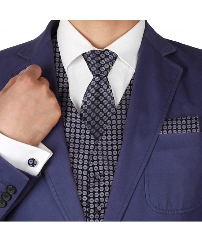 waistcoat Cufflinks Handkerchief Patterned VS1018 L