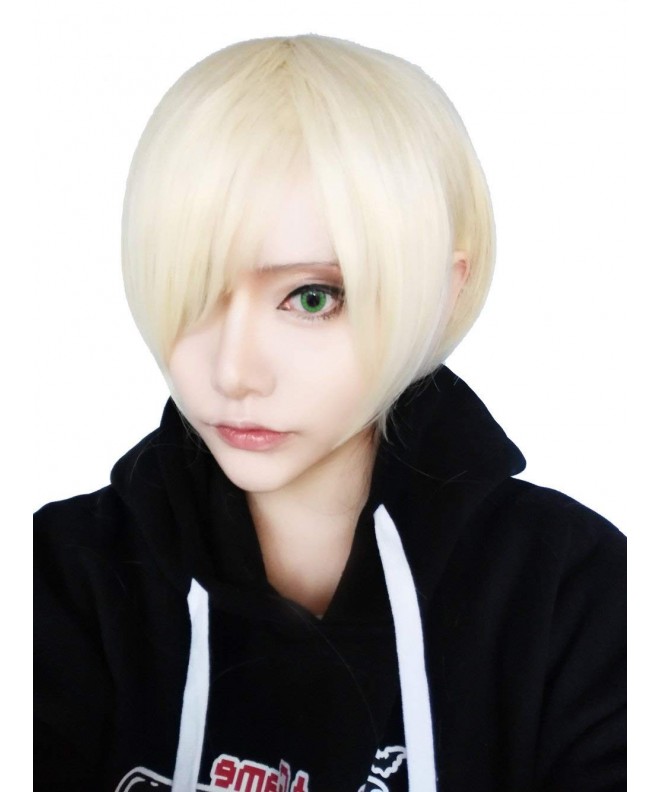 ROLECOS Cosplay Short Straight Blonde