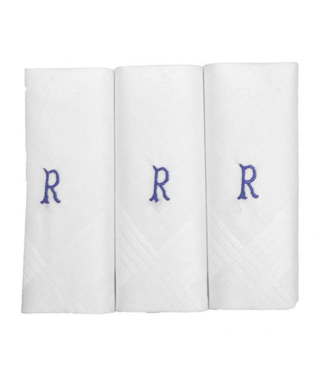 ETHO White Handkerchiefs Letter Initials