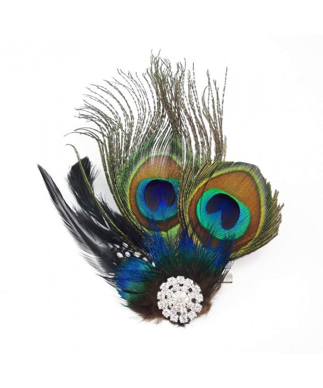 yueton Peacock Feather Wedding Accessory