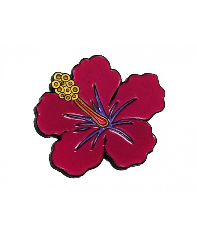 Hawaiian Hibiscus Flower Enamel Pin