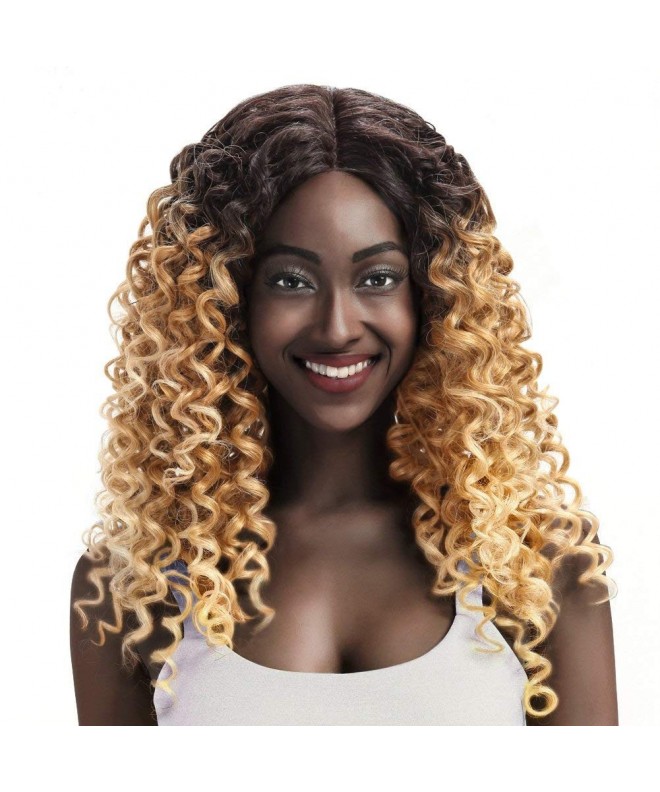 Synthetic Blonde Layered Strands Spiral