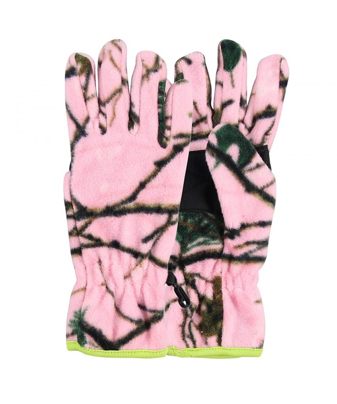 Womens Fleece Camoflage Winter Gloves