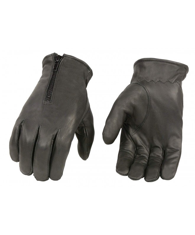 Thermal Lined Leather Glove Zipper