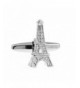 Silver Eiffel Tower Paris Cufflinks