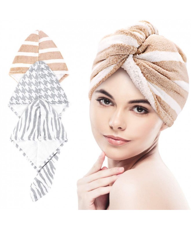 Turban Microfiber Buttons Absorbent Skin friendly