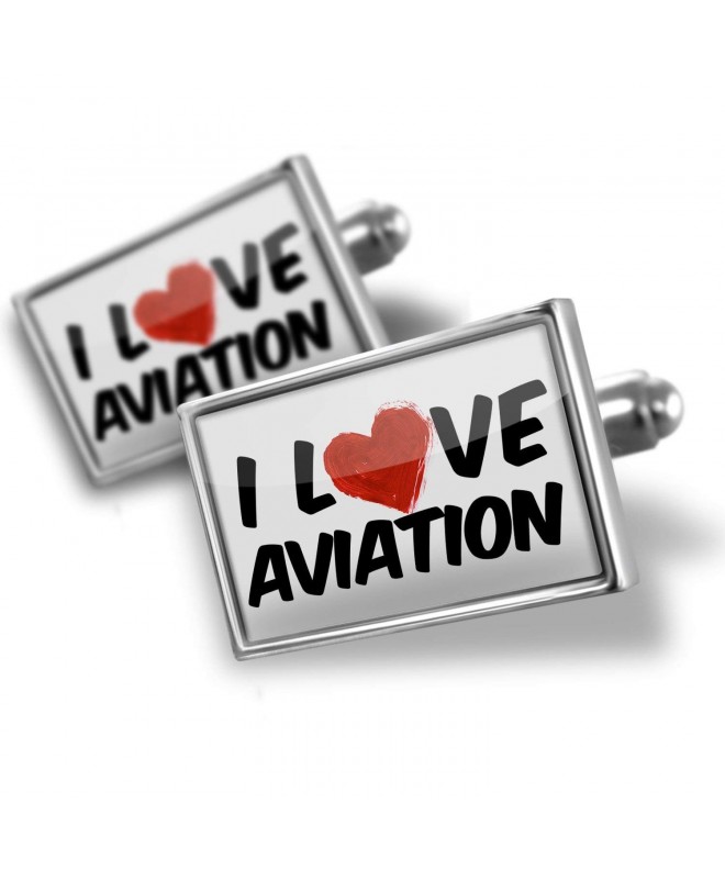 NEONBLOND Cufflinks Love Aviation Cocktail