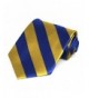 Royal Blue Gold Striped Tie