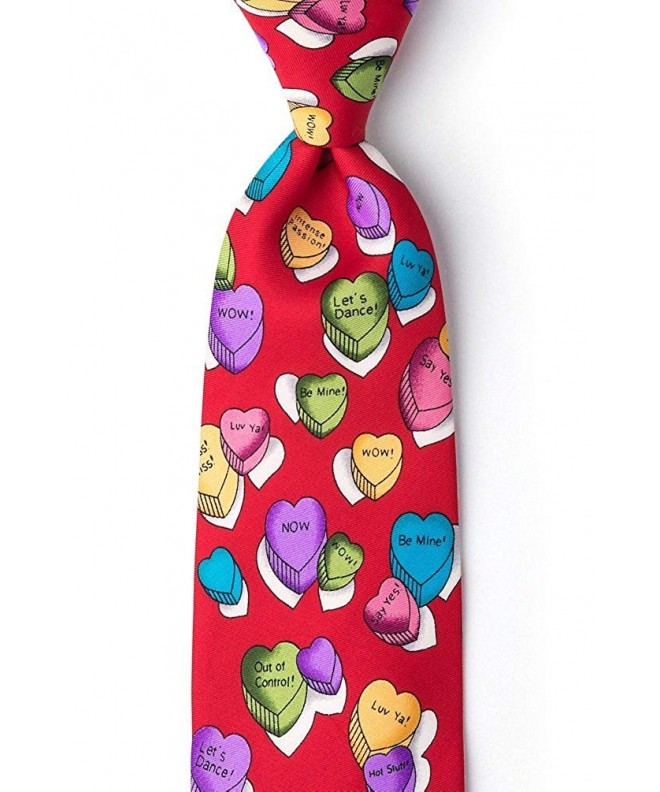 Microfiber Little Candy Hearts Necktie
