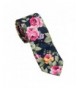 Mens Printed Floral Cotton Necktie